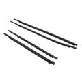 4pcs Outer Door Belt Moulding for Toyota Hilux Revo (2015-2023) Black