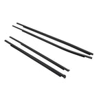 4pcs Outer Door Belt Moulding for Toyota Hilux Revo (2015-2023) Black