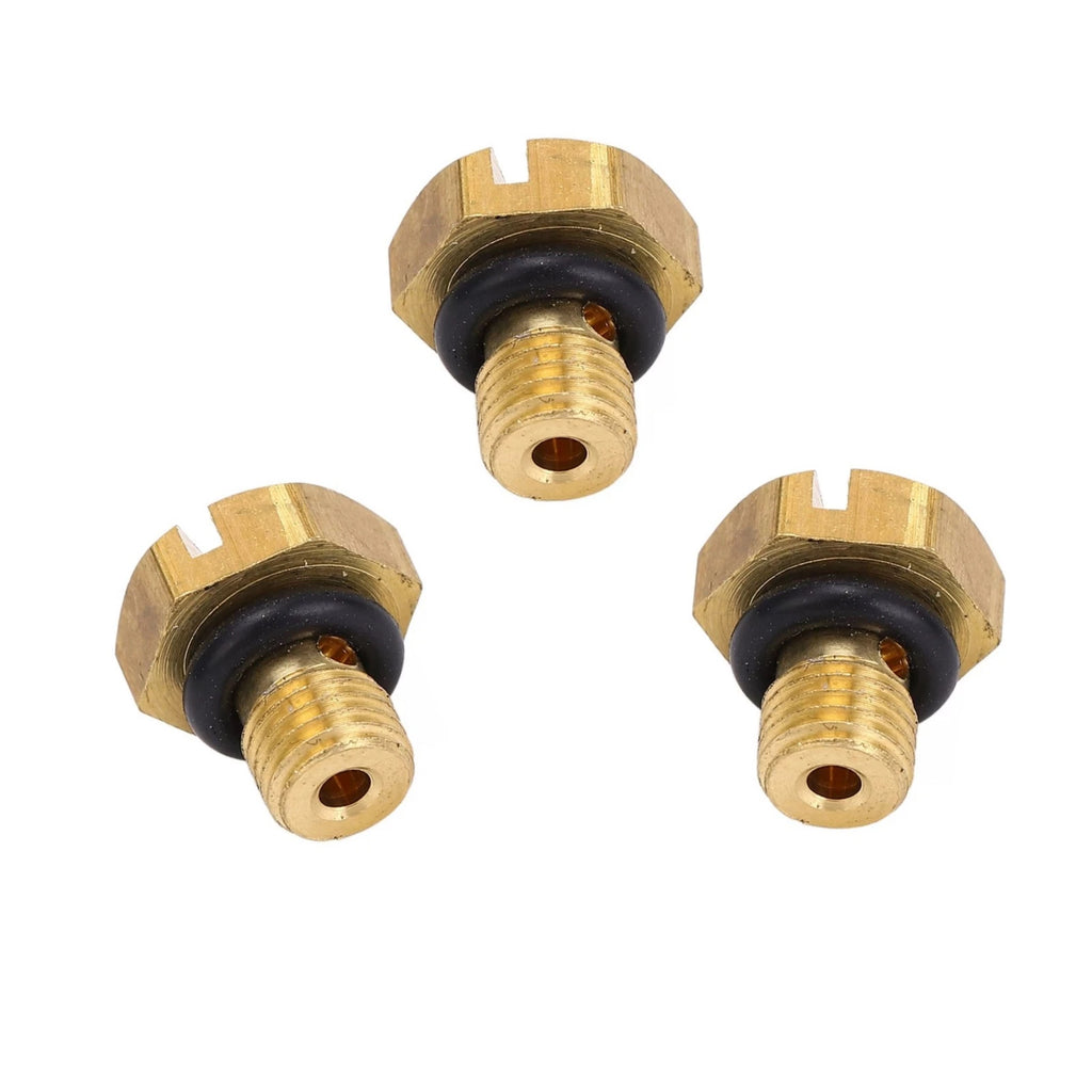 3X Carburetor Float Bowl Drain Screw W/O Ring for Yamaha 30HP 40HP (1990–1999) 67C-14992-09
