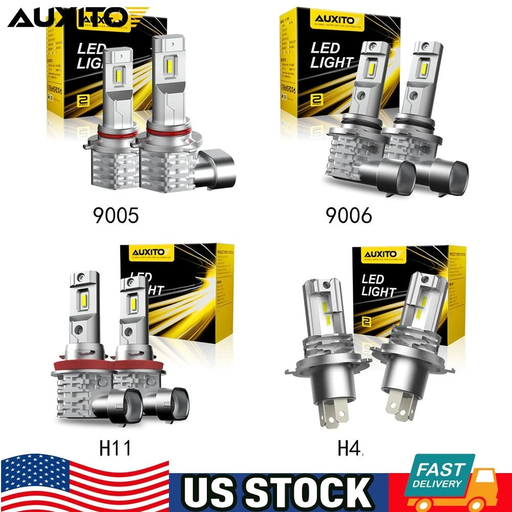 AUXITO LED Headlight Bulbs for H11 H8 9006 9005 H4 (Fits Various Models)