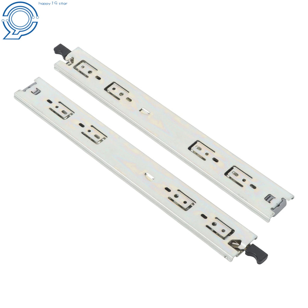 Set of 2 Heavy Duty 18" Full Extension Drawer Slides 150lb Capacity