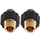 Brass Pressure Washer Fitting for M22 14mm Male Thread Hose Adapter (2PCS)