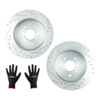 13" Rear Drilled & Slotted Brake Disc for Jeep Grand Cherokee (2011–2020) S-53061