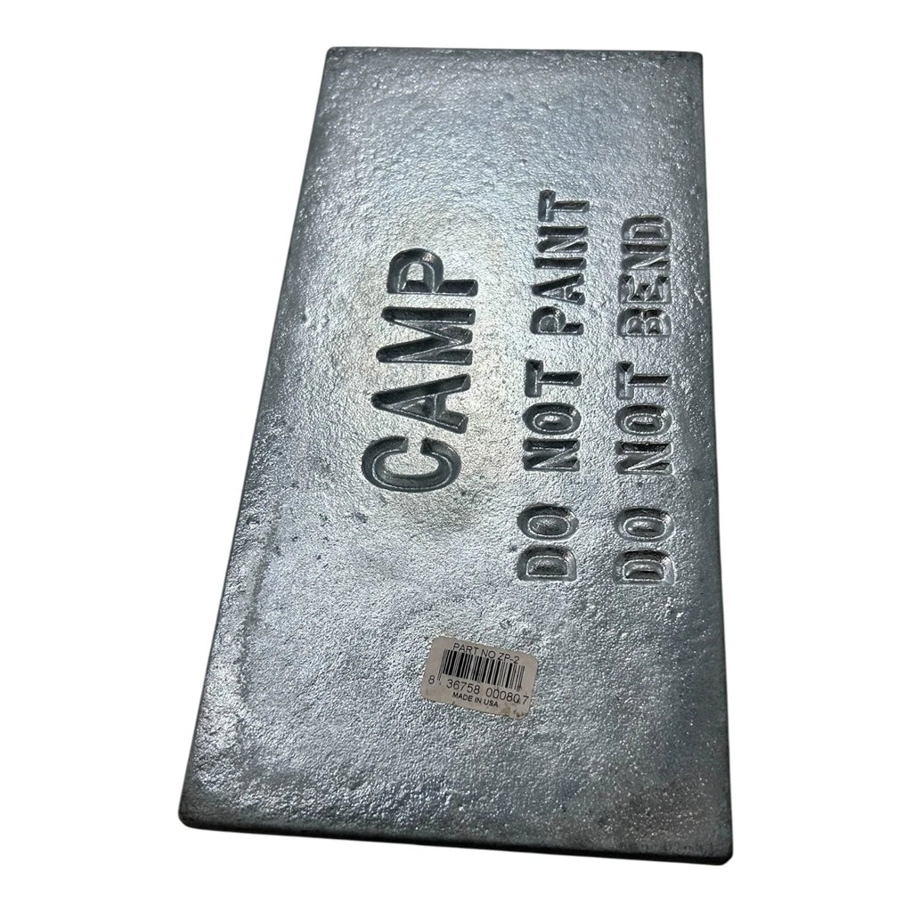 Zinc Anode Plate for Marine Boat (12'' x 6'' x 1/2'', CAMP ZP-2)