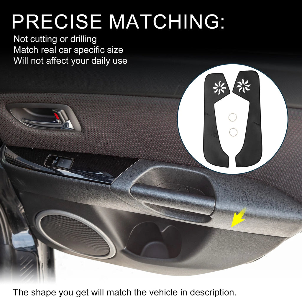 Set of 1 Car Door Leather Anti Kick Pad Sticker for Audi A1 (2012–2018)