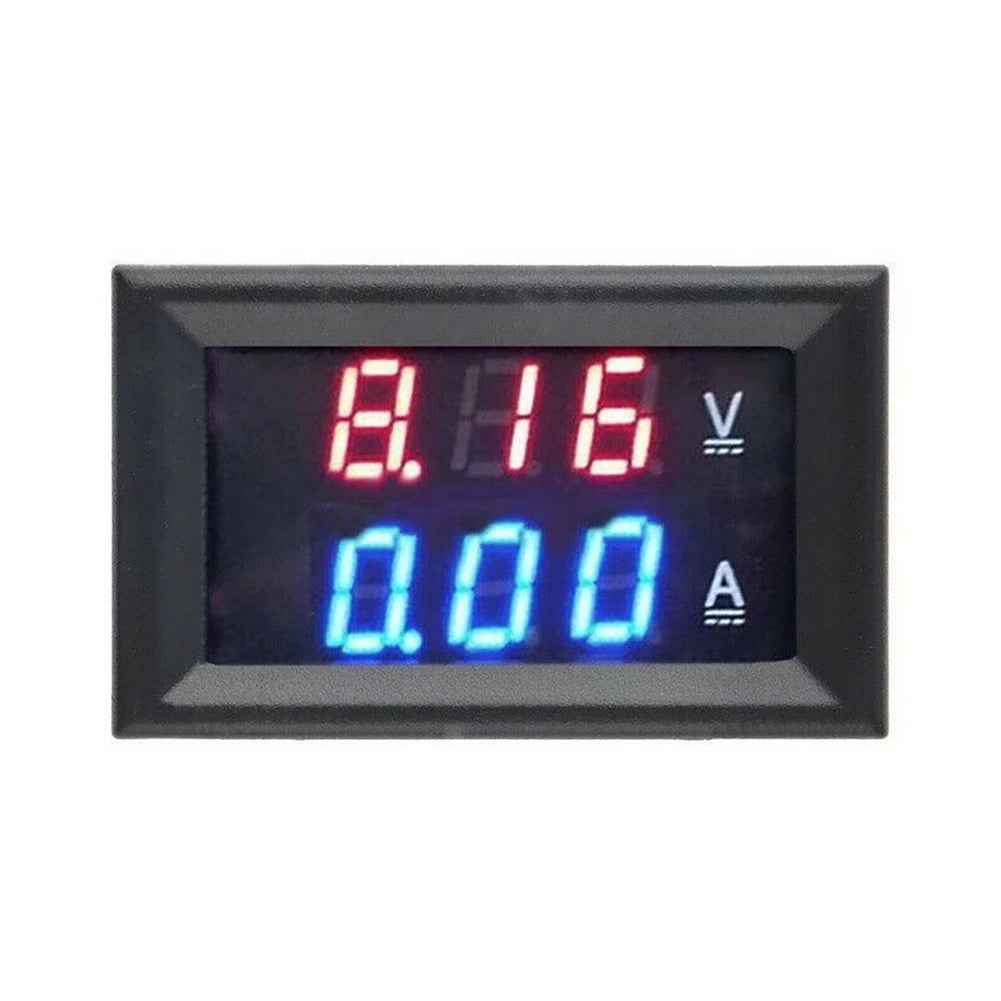 Dual Digital Voltmeter Ammeter Shunt Gauge 10/50/100A for Automotive
