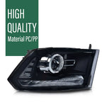 LED Projector Headlights for Ram 1500 2500 3500 (2009–2018) Smoke