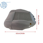 Set of 2 Front Bottom Seat Covers for Jeep Wrangler (2007-2012) Gray Cloth