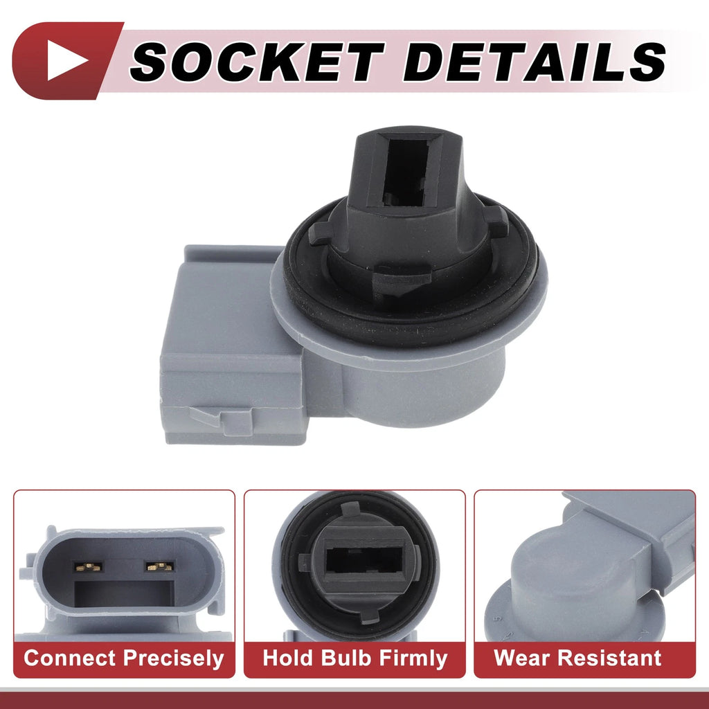 Turn Signal Light Socket for Ford Escape (2013–2016) 5T2Z13411A 2 Pin