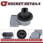 Turn Signal Light Socket for Ford Escape (2013–2016) 5T2Z13411A 2 Pin