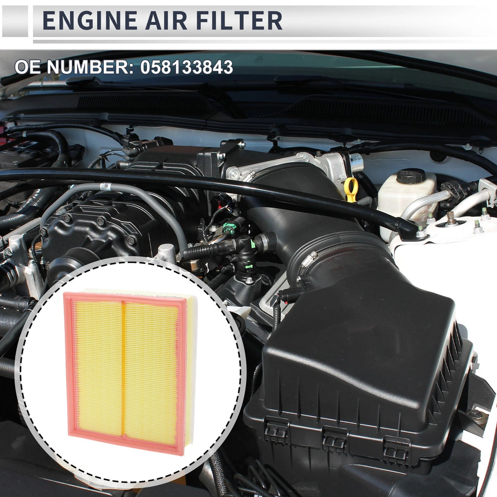 Engine Air Filter No. 058133843 for Volkswagen Passat (1998–2005)