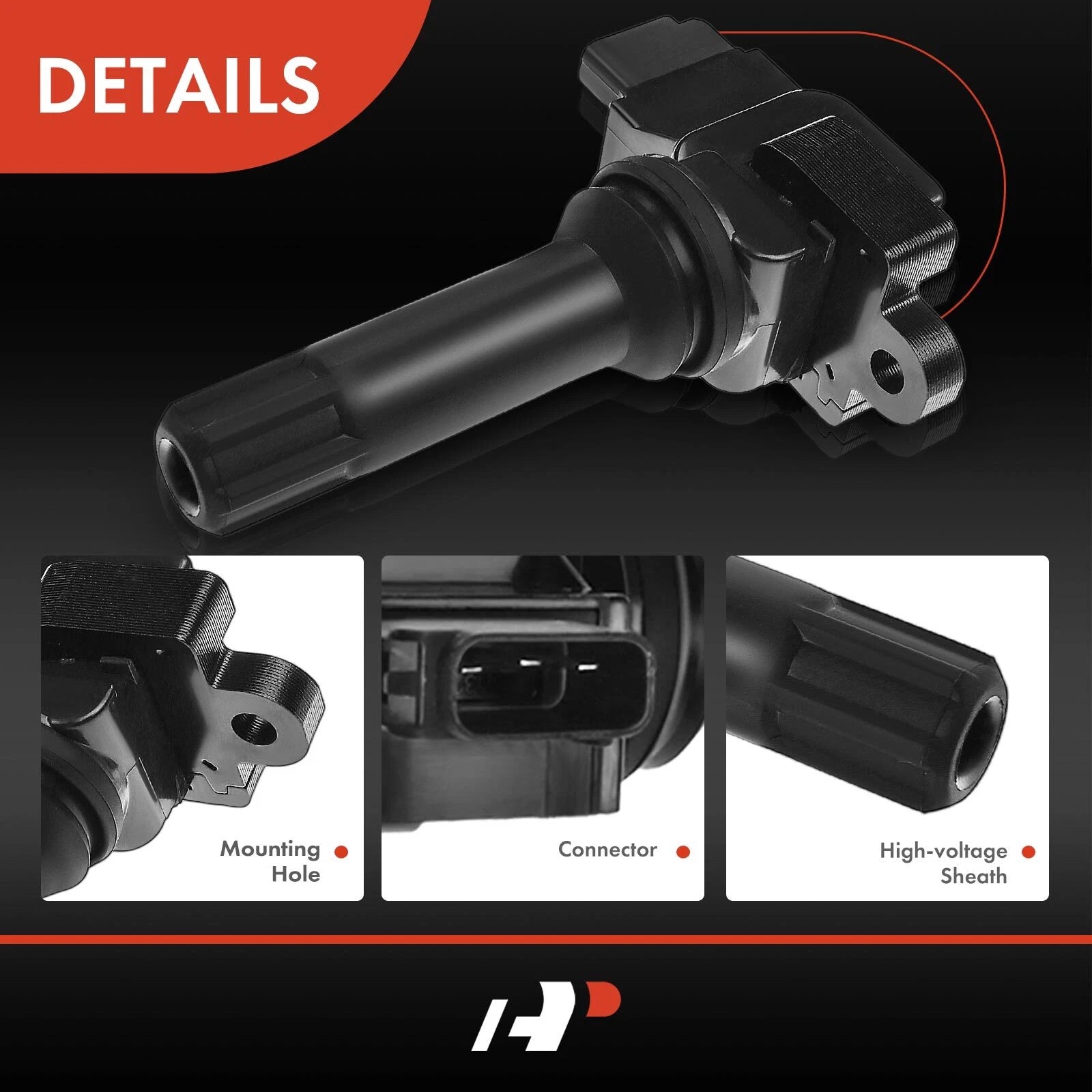 Set of 4 Ignition Coils for Subaru Forester, Impreza (2011-2012)