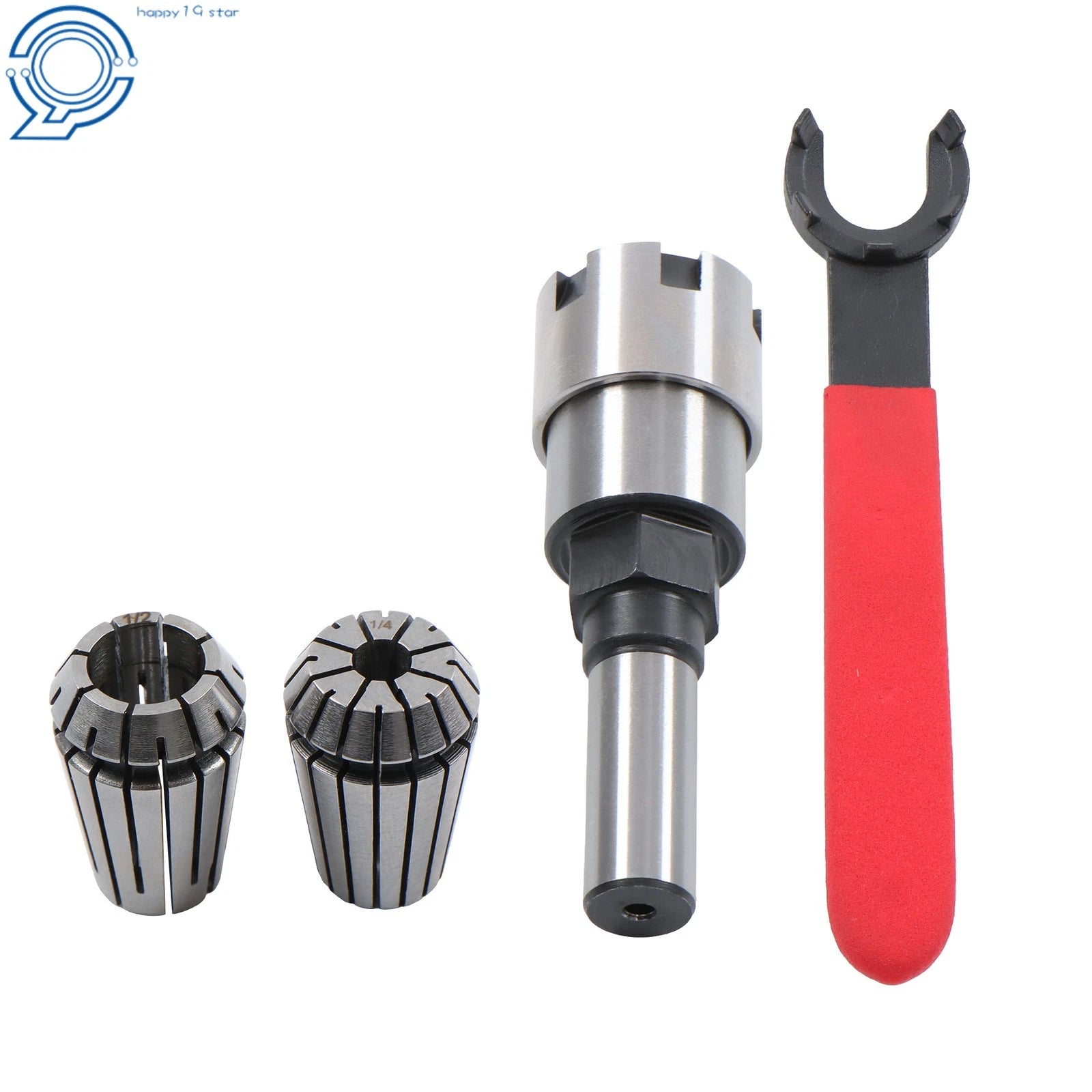 Spring Collet Converter for Router Bit Extension Chuck (1/2 Shank)