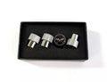 Valve Stem Caps for Chevrolet Corvette C5 Chrome Knurled Emblem (1997–2004)