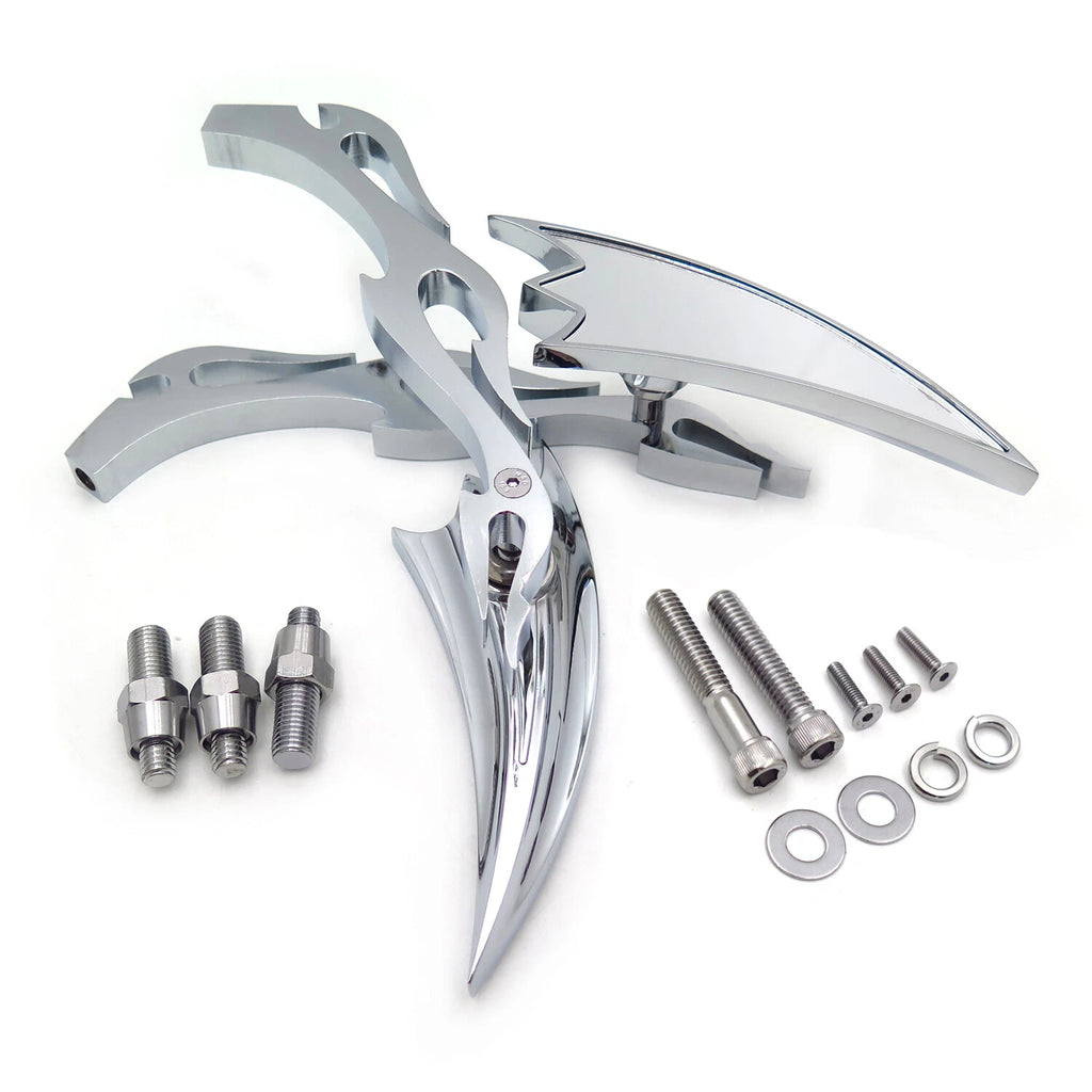 Alloy Arrow Custom Chrome Mirror for Harley Softail FatBoy Sportster