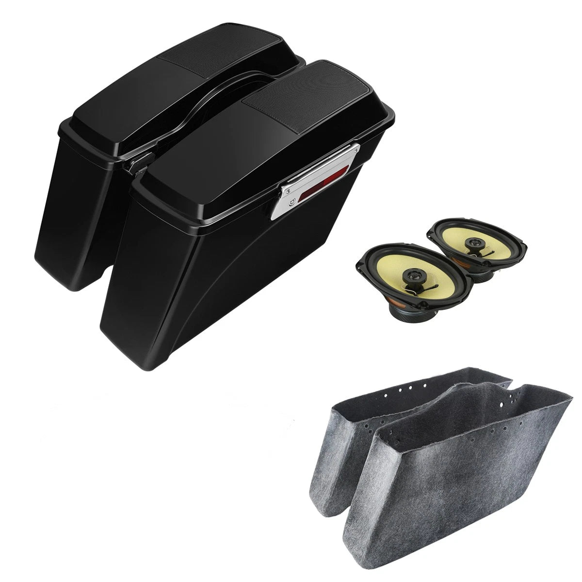 Hard Saddlebags & 6x9" Speakers for Harley Touring Electra Glide (1994–2013)