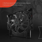 Cooling Fan Assembly for BMW 335i 2007–2013, 335is 2011–2013, 335xi xDrive, X1