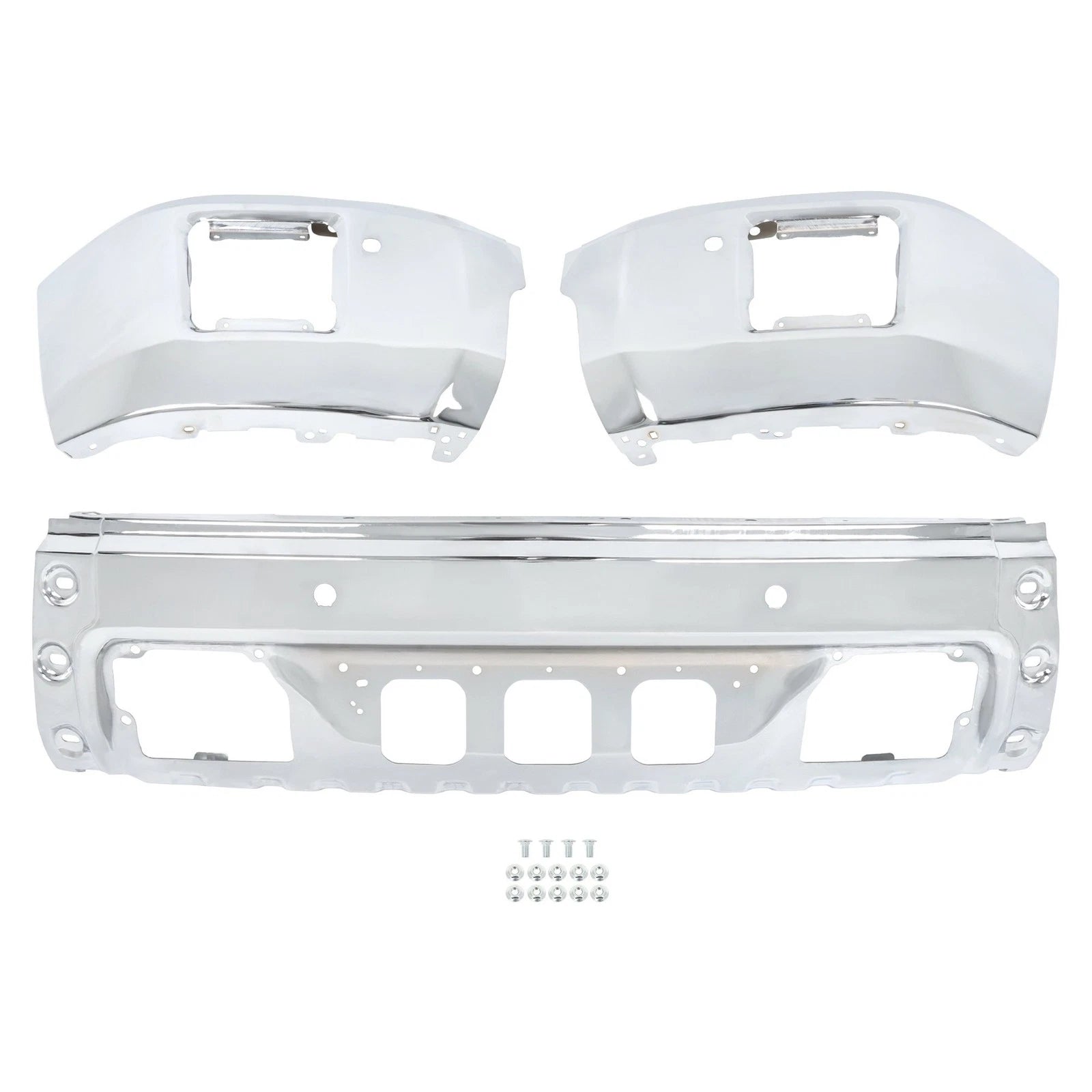 Front Bumper with Sensor Holes for GMC Sierra 1500 (2014–2015)