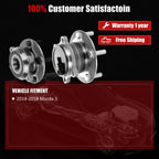 Set of 4 Wheel Hub Bearing Assemblies for Mazda 3 (2014–2018)