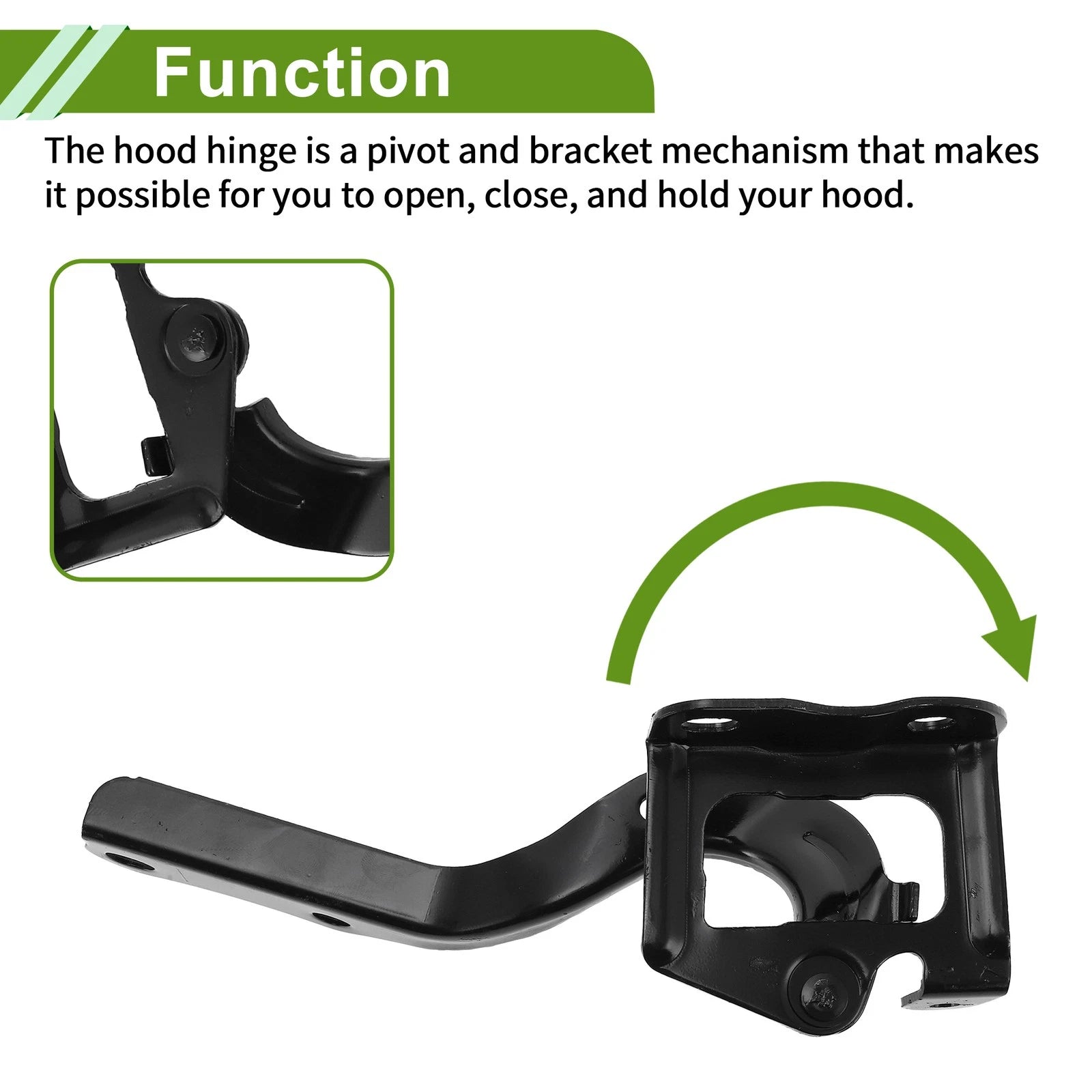 Hood Hinges for Toyota Prius (2010–2015) 1 Pair No. 5341047070