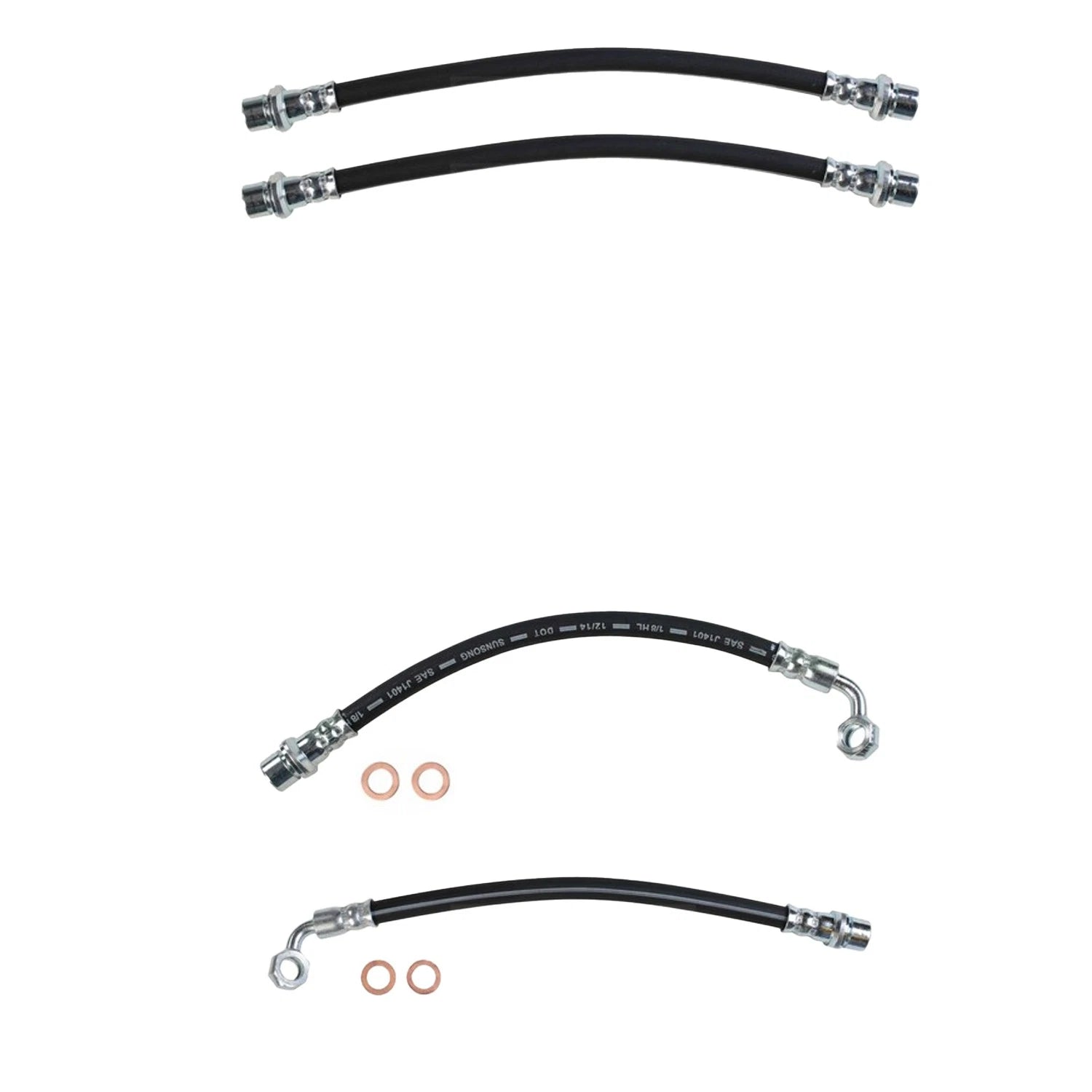 Sunsong Brake Hydraulic Hose Kit for Lexus GX460 (2010–2023)
