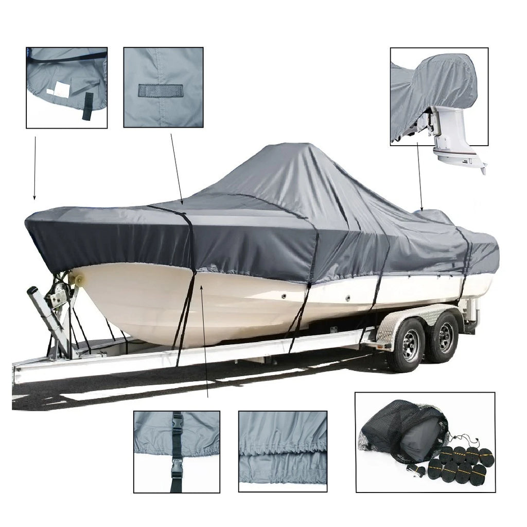 25 ft Trailerable Fishing Boat Cover for Center Console (EliteShield)