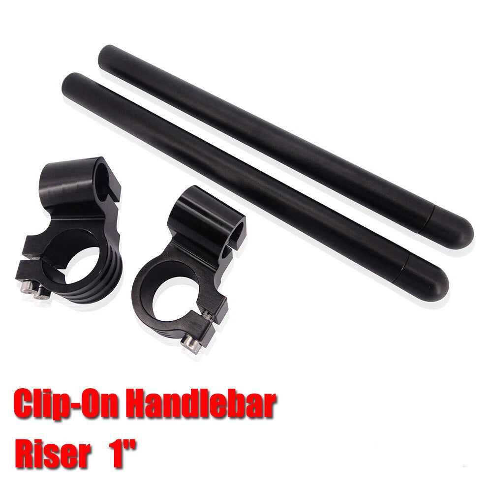 CNC Billet 53mm Raised 1" Riser Clip-On Handlebars for Ducati 996 (1999–2002)