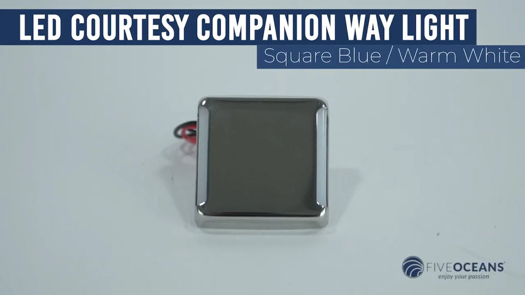 2X LED Companion Way Light for Boat (Square Warm White)