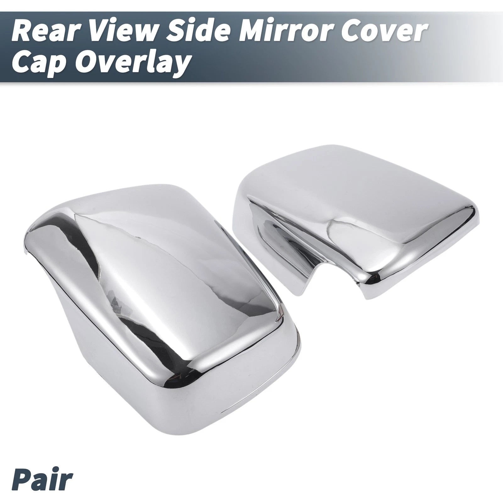 Pair Chrome Plated Rearview Mirror Cover Overlay for Lexus RX300 (1999–2003)