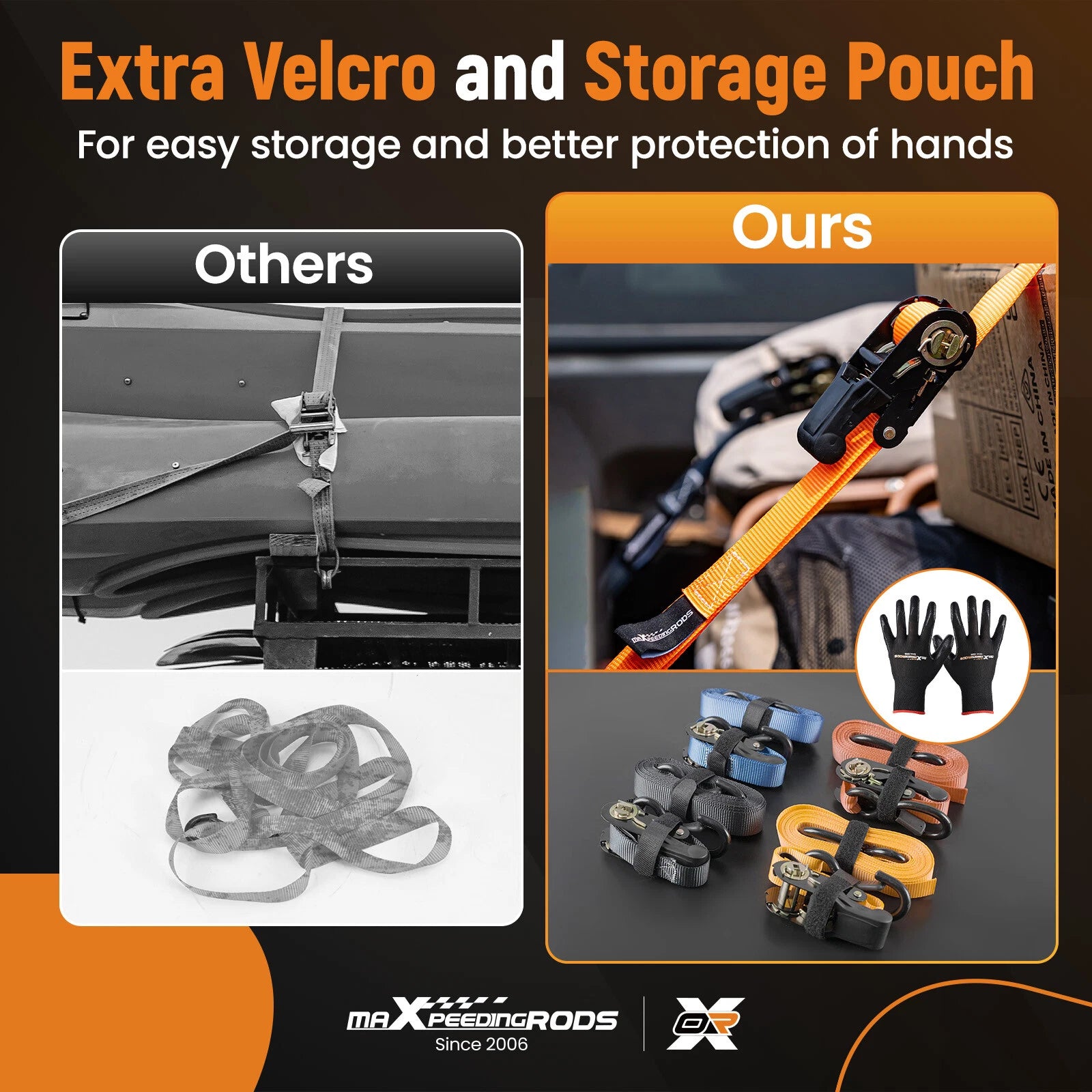 Set of 4 S-Hook Ratchet Straps for ATV Motorcycle Trailer Truck (YYYY–YYYY)