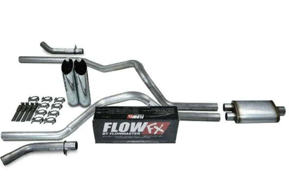2.5" Dual Exhaust Kit for Dodge Ram 1500 (2019–2025) Flowmaster Flow FX Slash Tip