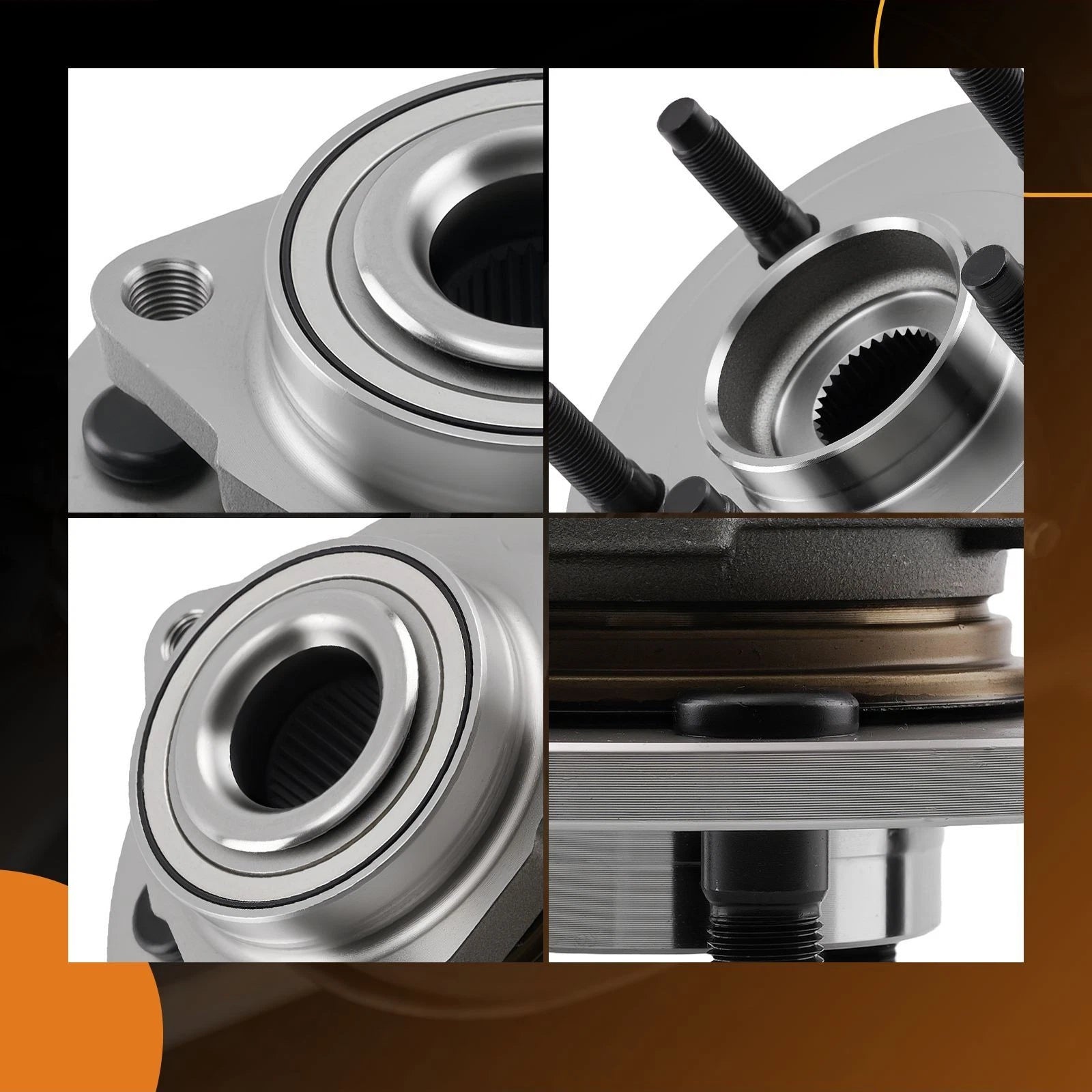 Front Wheel Hub Bearing Assembly for Dodge Ram 1500 (2002–2008) 515072 5 Lug