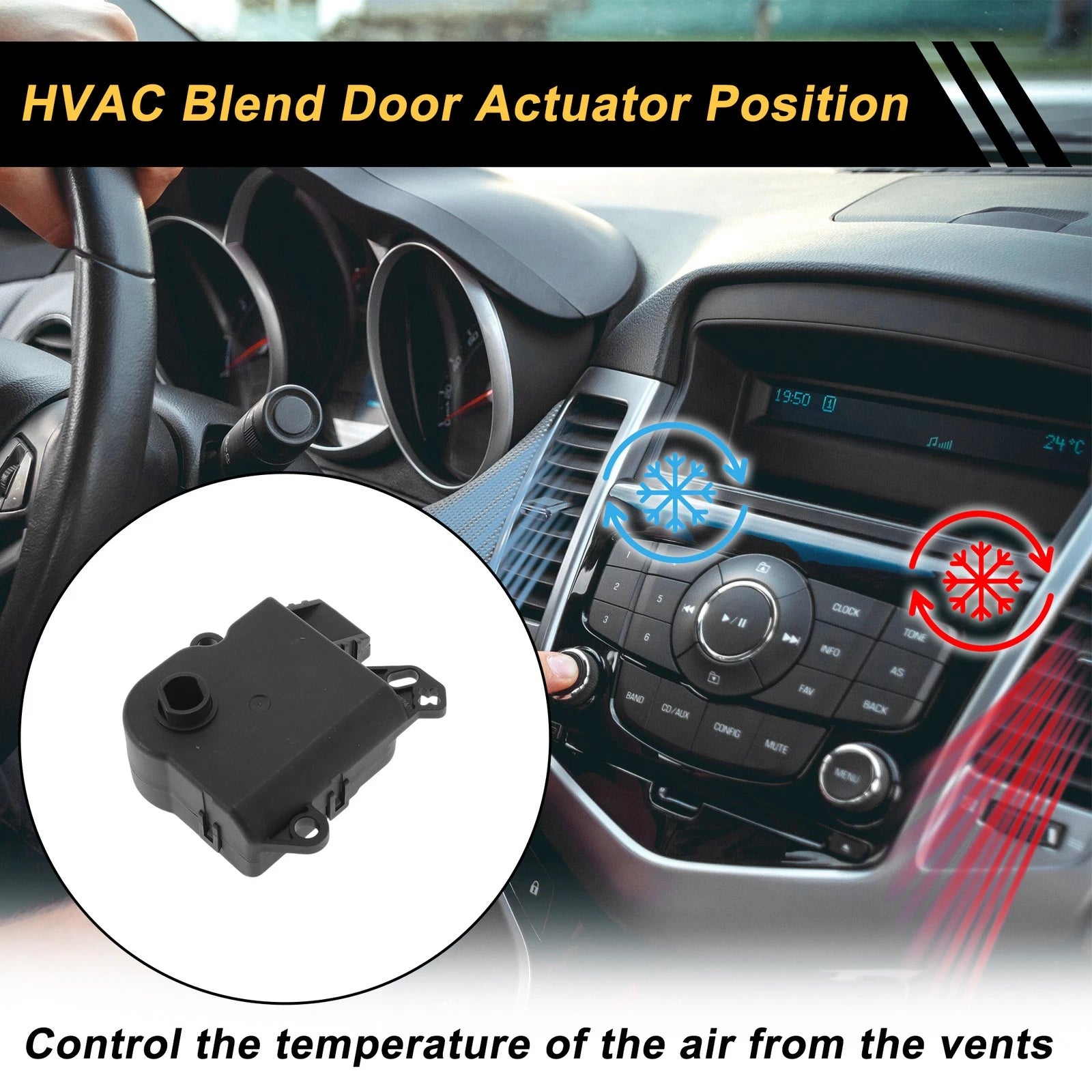 HVAC Heater Blend Door Actuator for Nissan Titan (2003–2006) No. 27443ZH00A
