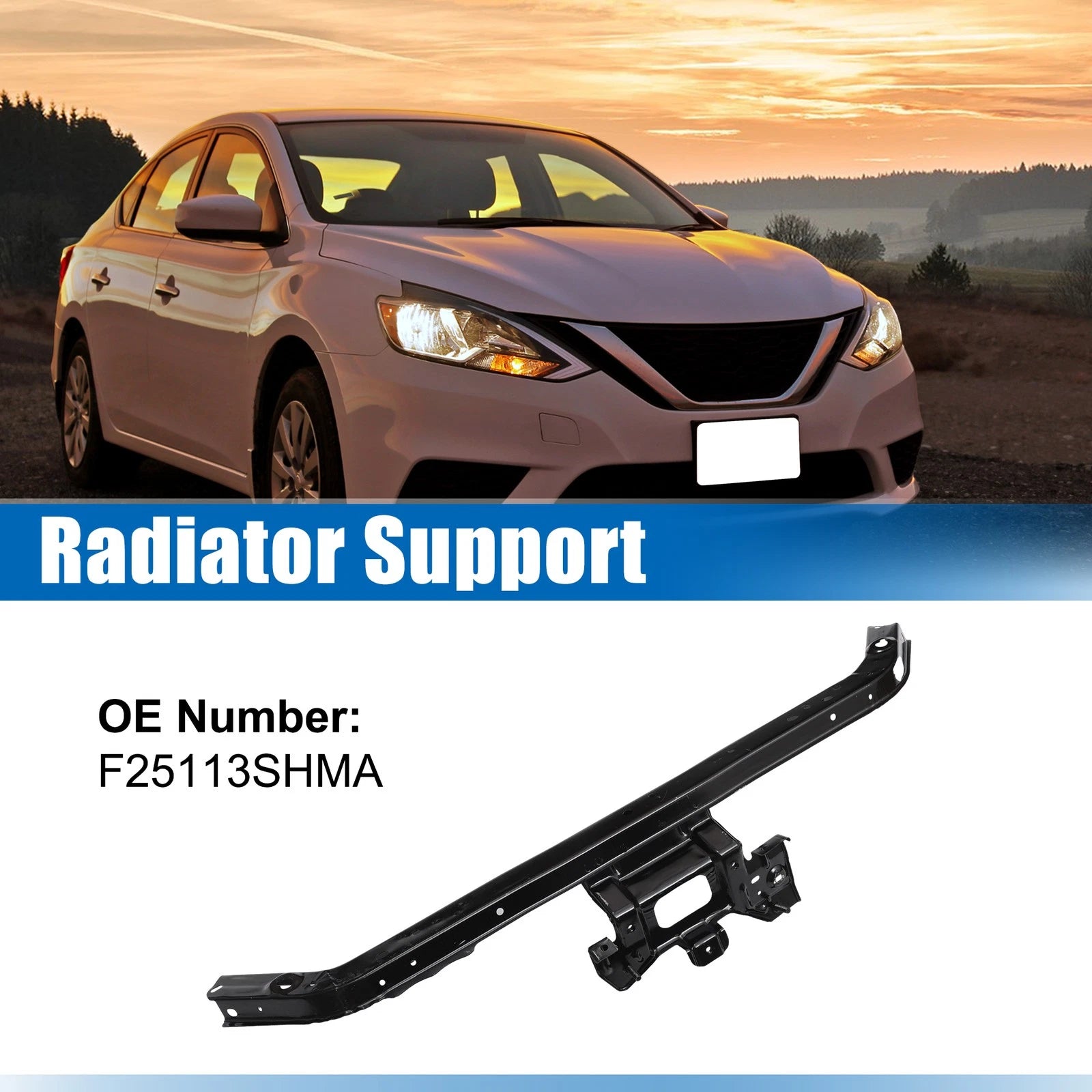 Upper Radiator Support Tie Bar Bracket for Nissan Sentra (2013–2019) 745060917294
