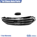 Glossy Black & Chrome Front Upper Grille for Ford Escape (2017-2019)