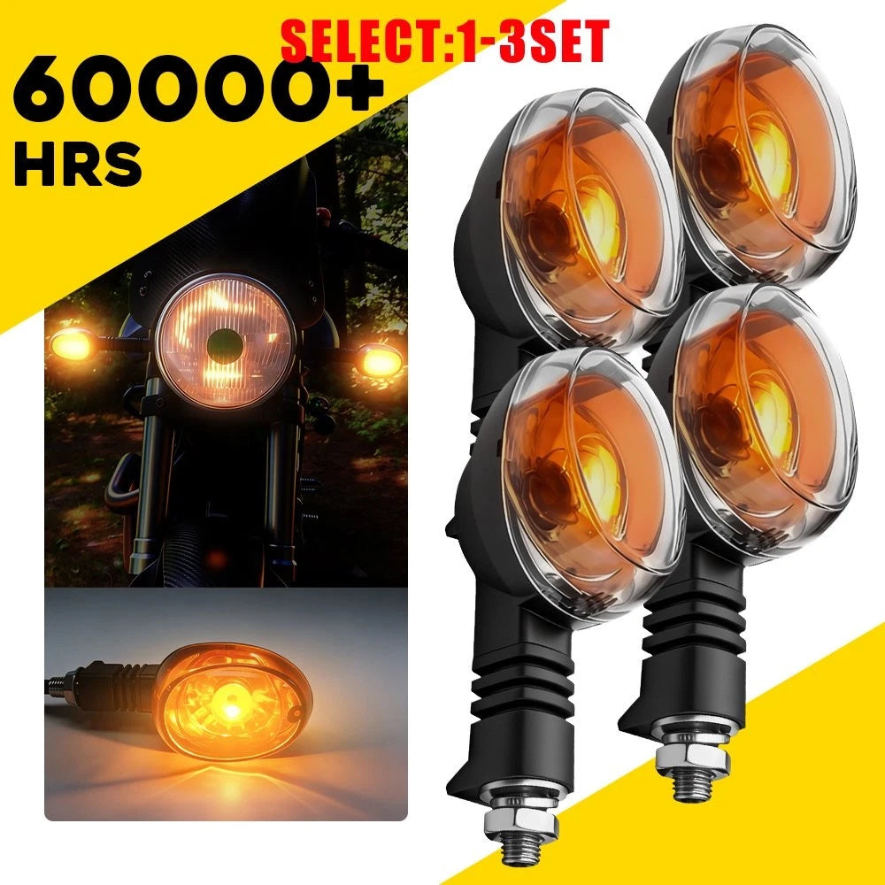 Clear Lens Amber Turn Signal Lamp for Buell Blast (2000–2010) X1 (1999–2002)
