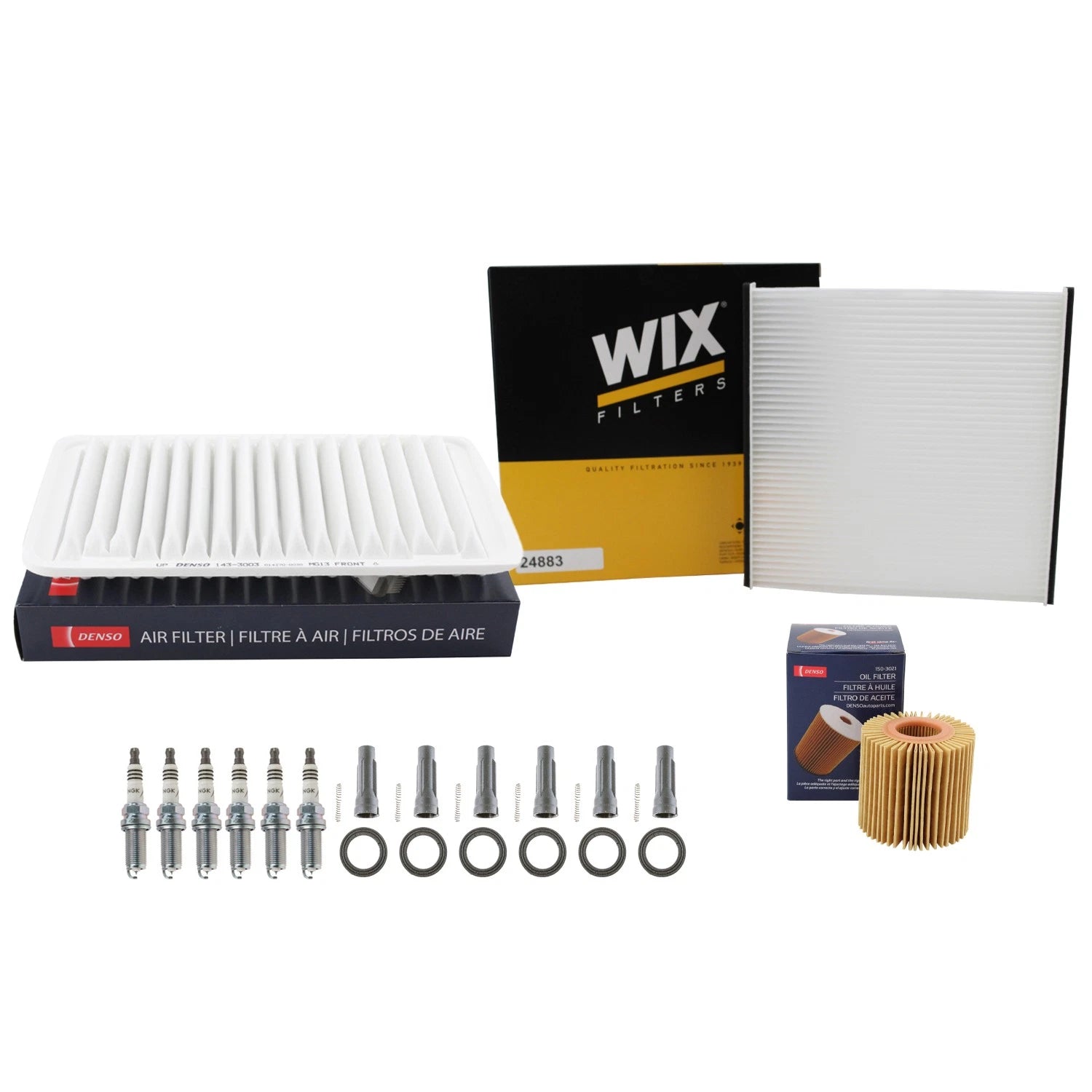 Tune Up Kit with 6 NGK Spark Plugs & Boot for Highlander RX350 (2007–2019)