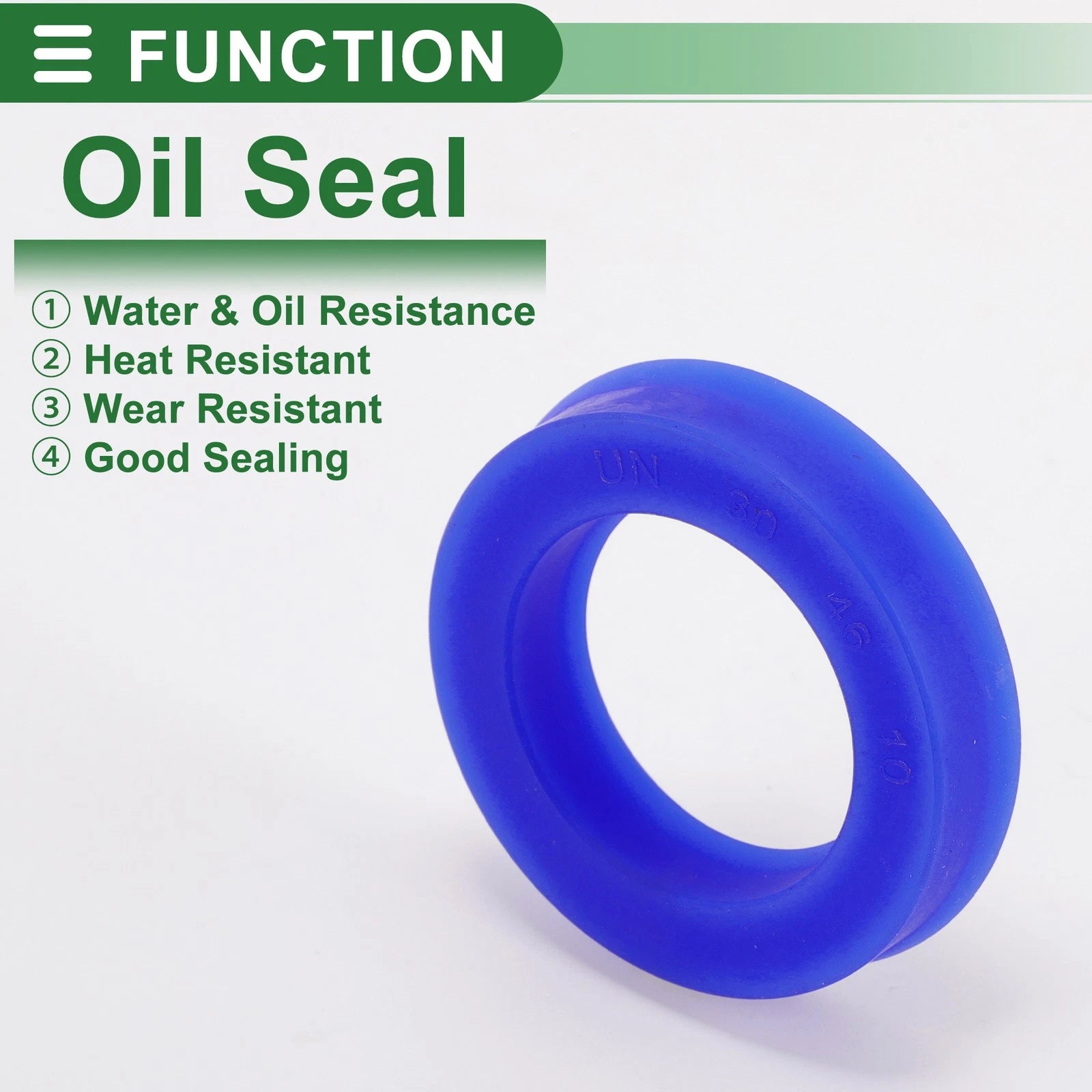 Set of 5 Oil Seal Ring 30x46x10mm for Rotary Shaft (High Pressure)