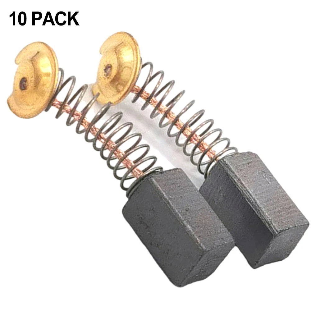 10 Pack Carbon Brushes for Enhanced Motor Performance (6, 5x7, 5x13, 5mm)