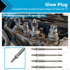 4X Glow Plug Set for Hyundai i30 (2007–2012) D4FB