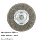 5-Inch Stainless Steel Wire Wheel Brush for Grinding and Polishing