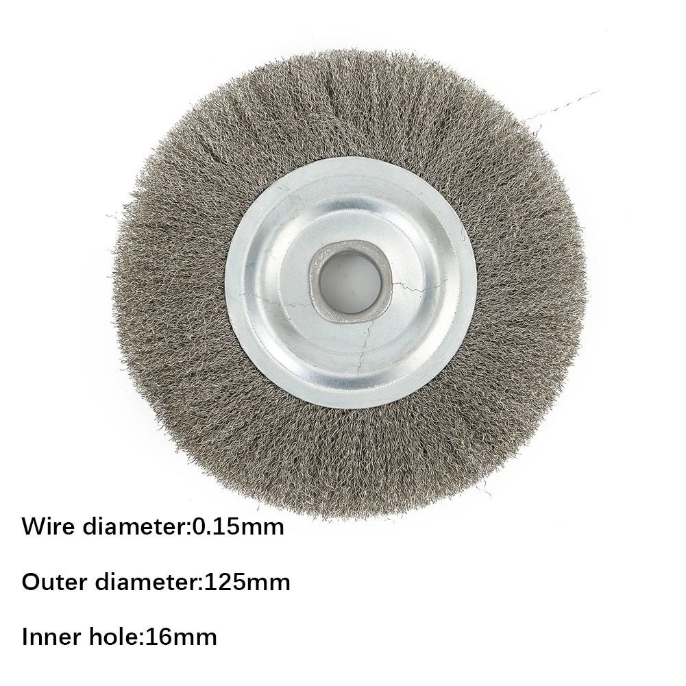 5-Inch Stainless Steel Wire Wheel Brush for Grinding and Polishing