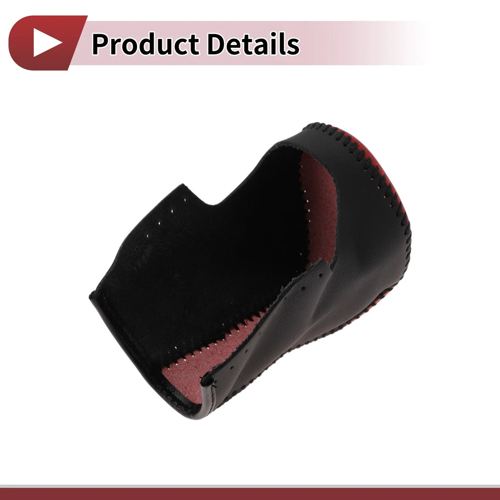 1Pc Gear Shift Knob Cover for Honda Accord (2008–2012) Black Red Leather