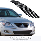 Stainless Black Billet Grille Insert for Hyundai Genesis Sedan (2009-2011)