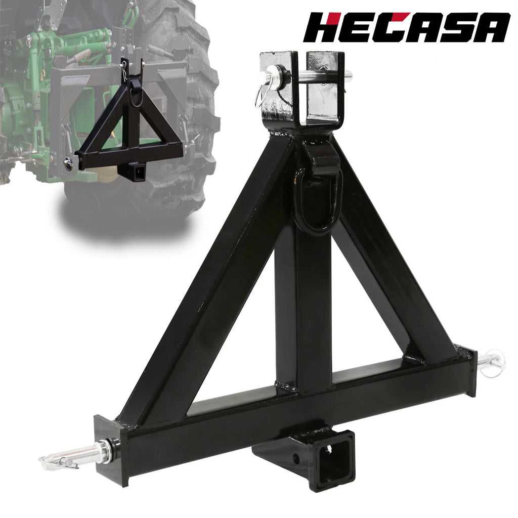 3 Point 2" Receiver Trailer Hitch for Category 1 Tractor (Heavy Duty)