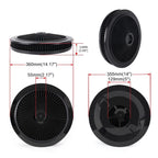 Black Air Cleaner with Washable Filter for Make Model