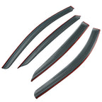 Set of 4 Smoke Window Visors for Acura TL (2009-2014) Chrome Trim