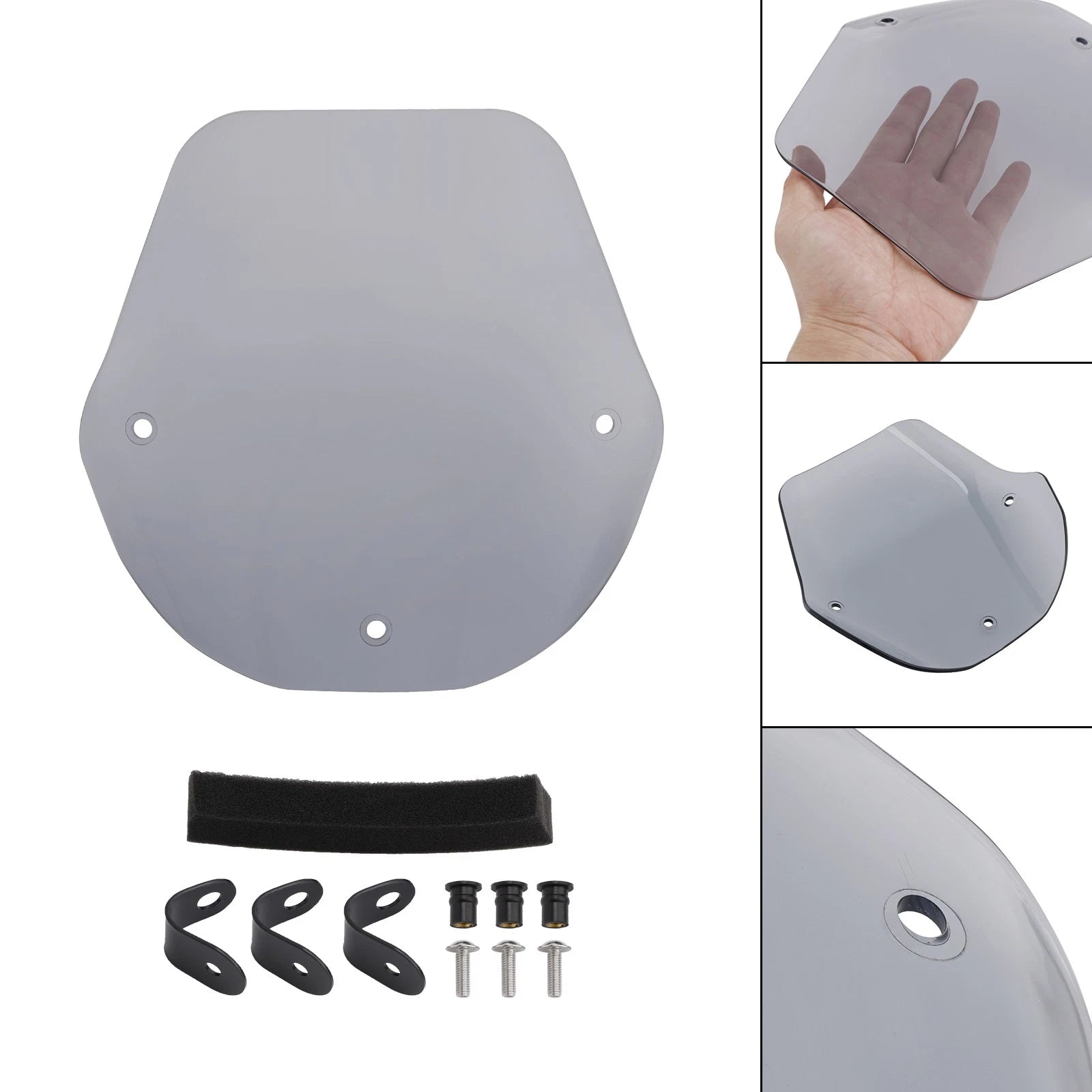 Windshield Windscreen + Bracket for Suzuki GSX-8S (2023–2024) Gray