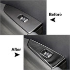 Carbon Fiber Window Lift Switch Panel Cover for Kia Forte Cerato K3 (2019–2023)