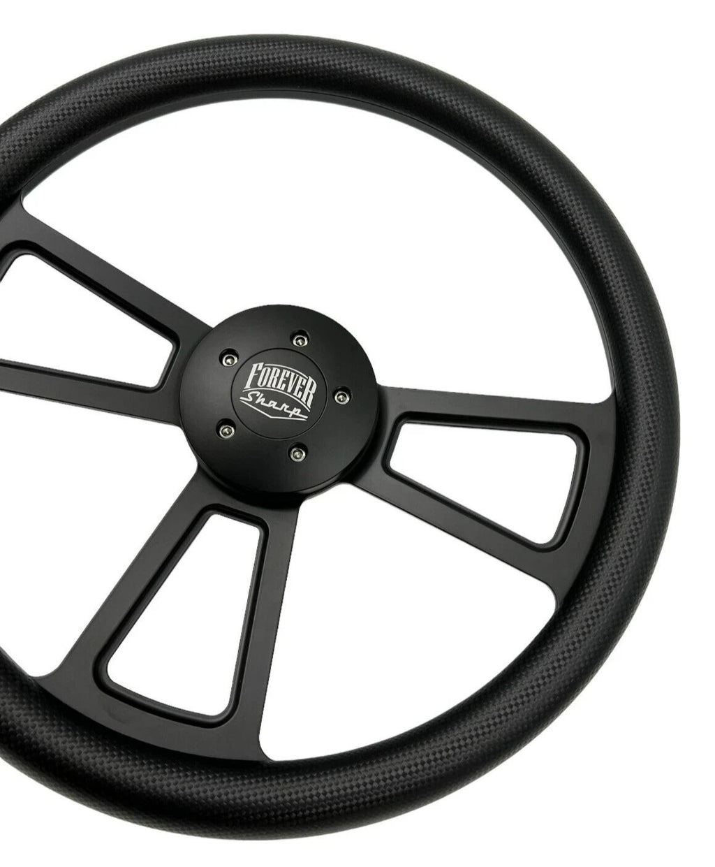 Steering Wheel Vinyl Wrap Carbon Fiber 5 Hole for Peterbilt Kenworth (2010–2024)